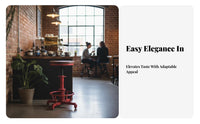 Factory-Inspired coil Stool Adjustable Height Bar Chair Vintage design for Homeowners
