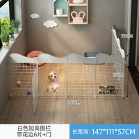 宠物围栏狗笼子围栏式狗狗栅栏室内小型犬狗笼带厕所分离训练护栏