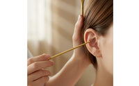 Ear Acupoint Instrument Brass Acupoint Presser Ear Massage Tool Double-Ended Smooth for Acupressure