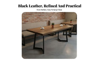 Modern Design Industrial Design Booth Set Long-Lasting Paint Finish Restaurant Table and Sofa Combination Metal Frame Lounge Sofa for Bar Owners, Restaurants, Cafes, Lounges, Waiting Areas