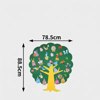 DIY Textile Easter Tree Easter Egg Tree Bouquet Kit Great Kids Gift Easter Tree Wall Hanging Develops Creativity Detachable Ornament Textile Board for Young Children