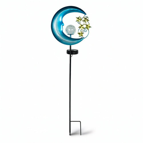 Lunar Garden Stake Light Metal Garden Light with Lunar Moon LED for Pathway
