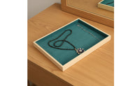 Rectangular Eyewear Display Tray Low-Profile Accessory Tray with Raised Rim Shallow Organizer Compact for Collectors, Boutiques, Countertop, Vanity, Retail Displays