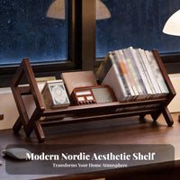 Desktop Bookshelf Space-Saving Design table Book Rack Multipurpose table Book Holder for Students, Office, Study Room