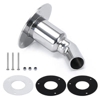 Flange Vent Exhaust Pipe for Marine Parking Heater Steam Smoke Exhaust Pipe Stainless Steel Accessory
