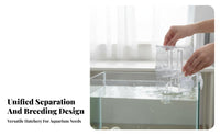 Double Tier Aquatic Hatchery Multifunctional Aquatic Habitat Separation Box Buoyant Guppy Breeder Connects to Aeration Device