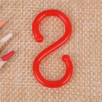 Plastic S Hook Space Saving S-Shaped Plastic Hook Long-Lasting for Supermarket