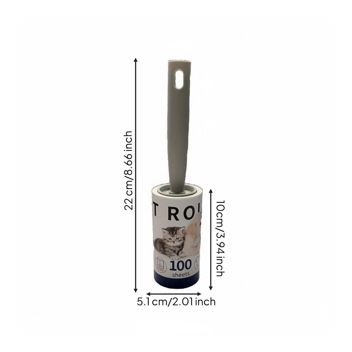 Pet Hair Roller Refillable Dust Remover Safe on Fabrics for Bedding