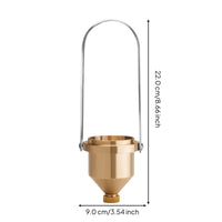 Viscosity vessel, Portable Ford fluid measurement vessel, Paint Consistency Testing, Laboratory, Aluminum Handle