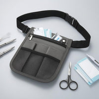 Oxford Cloth Medical Waist Pouch Multiple Pockets Medical Belt Pouch Rectangular Body Nurse Fanny Pack Lightweight