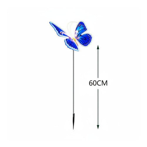 2 Pieces Waterproof Butterfly Light Weather Resistant Outdoor Decor for Lawn