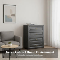 Minimalist Multi-Drawer Cabinet Large Capacity Multi-Compartment Credenza Modern Design sturdy Construction for Office Workers