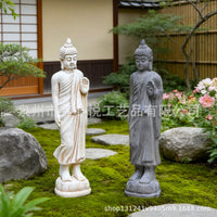中式禅意风格仿古佛像树脂工艺品装饰摆件寺庙户外装饰人物摆件