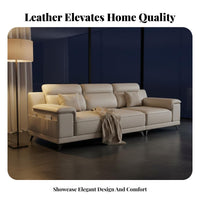 3-Seater Sofa French Inspired Straight-Line Three-Seater Light Luxury Living Room Furnishing for Families, Office Workers, Home, Lounge Area, Bedroom