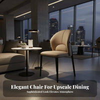 Upholstered Side Chair Luxury design Dining Seating Comfortable Backrest Minimalist Aesthetic for Homeowners, Cafe, Living Room