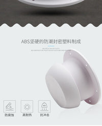 RV Mushroom Head Roof Vent Exhaust Fan with Round Top-Mount Outlet