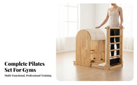 5 Pieces Professional-Grade Pilates Ladder Barrel Chair Set Core Strength Training 5 Piece Pilates Equipment Set Adjustable & Versatile Full-Body Workout for Home Gym Users, Fitness Enthusiasts, Mind-Body Practiti Single Rs