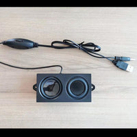 diy单个小音响USB线台式电脑音箱迷你有源扬声器主机机器喇叭配件