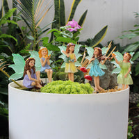 Glow-in-the-Dark Fairy Resin Garden Ornament with Wings