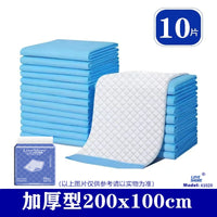 加厚成人一次性隔尿垫老年人用特大尺寸护理垫80x120尿垫老人超大 【加厚型】80x120cm 30片可固定 1x1cm
