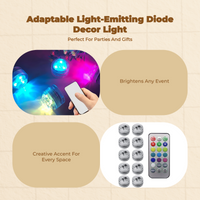Waterproof RGB decor lights, remote