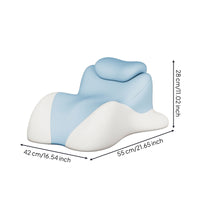 Skin-Friendly Multifunction Sleep Pillow Soft Body Support Pillow Contour Contoured Cushion Ergonomic for Readers, Students, Bed, Sofa, Dorm Room