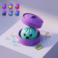 DOWMOO Halloween Purple Steamer Bun Squishy Toy - Funny Shape Party Gift Desktop Stress Relief Ornament
