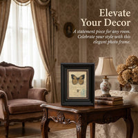 Picture Frame with Vintage Design for Home Decoration and Room Decor, Wall or Tabletop Photo Display for Art Collectors, Handcrafted European Style