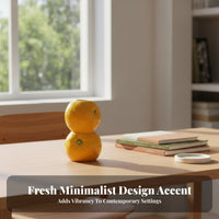Vibrant Design Fruit Shaped Candle Holder Minimalist Aesthetic Decorative Fruit Candle Stand Compact Size for Women, Desktop, Living Room