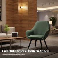 Upholstered Barrel Chair Light Luxury Design Upholstered Rounded Armchair Performance Material Modern Appearance for Living Room
