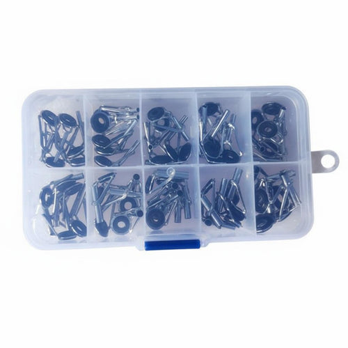50 Pieces Sea Rod Top Guide Fishing Rod Tip Top Low-Friction Fishing Pole Eyelet Repair Kit for Anglers