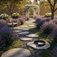 Curved Stepping Stone Form Personalized Walkway Design Curved Moon Paving Form Landscaping Tool for Garden, Yard