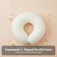 Removable Cover U-Shaped Face Cradle Washable Massage Table Face Pillow Reusable for Beauty Salon, Spa, Home
