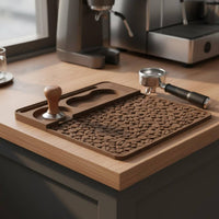 Silicone Coffee Accessory Organizer Heat-Resistant Silicone Pressing Mat Flexible Coffee Tamper Holder Mat for Home Kitchen