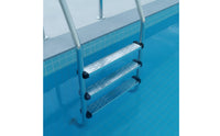 Anti-Slip Pool Ladder Step with End Caps Heavy-Duty Pool Ladder Step Replacement Long-Lasting Step Board Sturdy