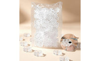 100 Pieces Lash Glue Tray with Flower Wells Compact Lash Tray Portable Holder for Beauticians