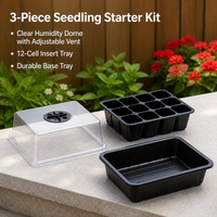 3-Piece Seedling Propagation Tray