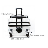 Expandable foldable pet carrier