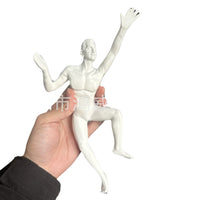 Resin Rock Climber Wall Sculpture - Dynamic Wall Art