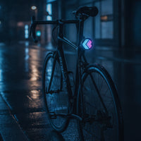 Rear Bike Light with Touch Screen Customizable Smart Bike Tail Light Waterproof USB-C Rechargeable for Cyclists, Night Riding
