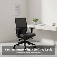 Ergonomic Task Chair Support Ergonomic Mesh spine wheel Adjustable Height Rolling Casters for Remote Workers, Study Room