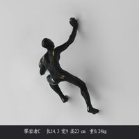 Resin Wall Art Figure of Person for Living Room Office Nordic Style