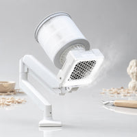 Desktop Dust Collector Adjustable Workroom Appliance Molded Plastic