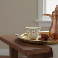 Arabic Coffee Cup Lightweight Handleless Espresso Cup Thick Walled for Festivals