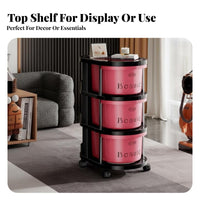 Multi-Tier Organizer with Drawers Mobile & Portable Rolling Multi-Drawer Trolley