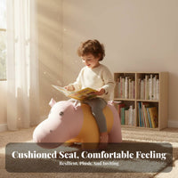 Cartoon Hippo Ottoman Multi-Functional creature Stool Soft Padded Seat for Parents