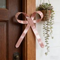 Metal Bow Clip Shiny Finish Metal Ribbon Bow Decoration Lightweight