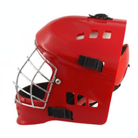 High-Toughness ABS Shell Ice Hockey Goalie Helmet EVA Foam Lining Goalie Helmet CE Certified Baseball Catcher Mask Adjustable Fit for Goalies, Catchers, Adults