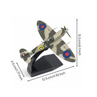 Static Airplane Model with Stand Collectible Fighter Aircraft Model Detailed Toy Plane Pre-Colored for Collectors, Office, Bookshelf