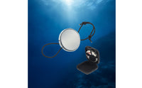 Portable Underwater Mirror with Storage Case Hands-Unrestricted Convex Mirror with Elastic Cord Safety Lightweight for Divers